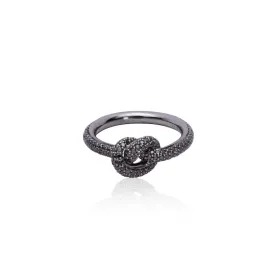 Diamond Knot Ring Small