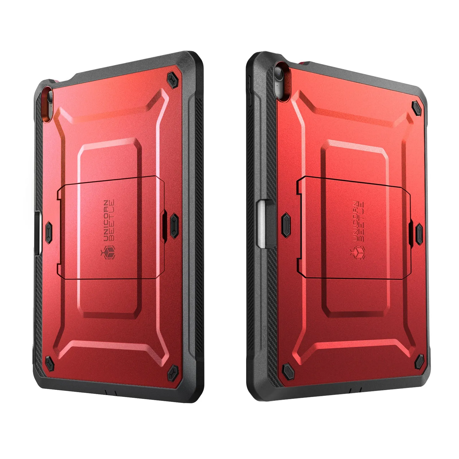 iPad 10.9" 2022 Unicorn Beetle PRO Rugged Kickstand Case-Metallic Red
