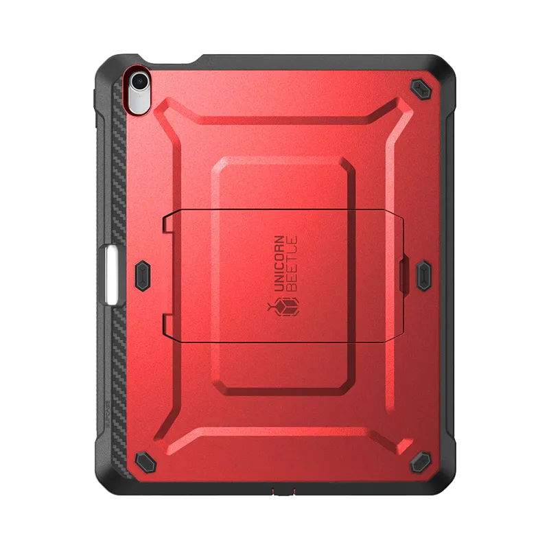 iPad 10.9" 2022 Unicorn Beetle PRO Rugged Kickstand Case-Metallic Red