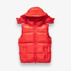 Purple Brand Nylon Puffer Vest Red