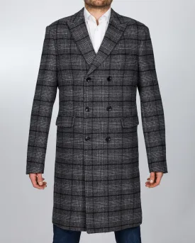 Skopes Porter Overcoat (charcoal check)