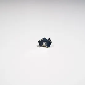 State Brand silver lapel pin